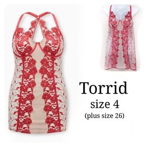 Torrid Mesh Lingerie Chemise plus size 4X/26